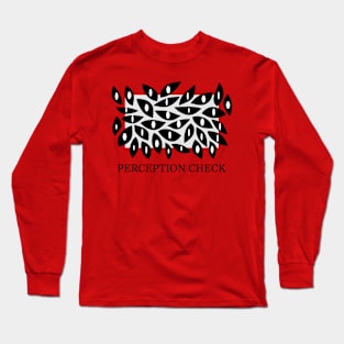 Perception Check (Black) Long Sleeve T-Shirt